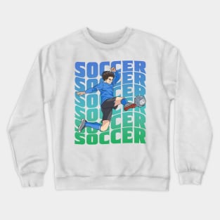 Soccer Player Boys Girls Youth Futbol Lover Gift Crewneck Sweatshirt